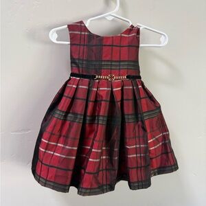 Pippa & Julie Red Plaid Infant Holiday Dress